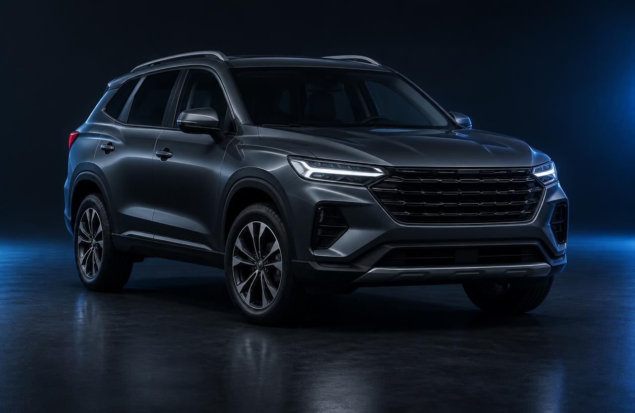 Sample SUV in a live auction lane